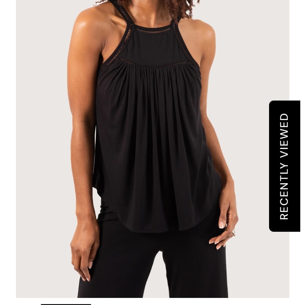 Wine Down Top Black Sleeveless Women's Top small